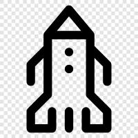 space, launcher, spacecraft, technology icon svg