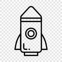 space, astronaut, launch, rocket ship icon svg