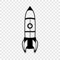 space, technology, launching, rockets icon svg