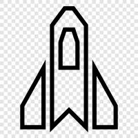 Weltraum, Astronomie, Weltraumforschung, Satelliten symbol