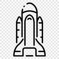 spacecraft, space shuttle, human spaceflight, space exploration icon svg