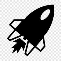 spacecraft, launch, travel, space icon svg