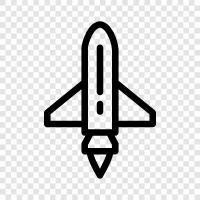 spacecraft, launch, space, astronomy icon svg