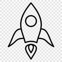 spacecraft, space, astronomy, launch icon svg