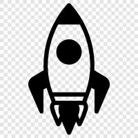 spacecraft, space shuttle, moon landing, asteroids icon svg