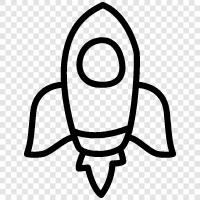 spacecraft, space, astronomy, launch icon svg