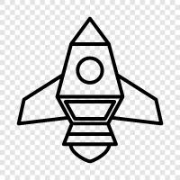 spacecraft, space shuttle, rockets, spaceflight icon svg