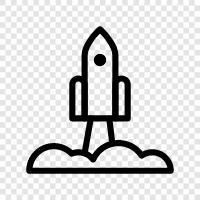 spacecraft, space shuttle, spaceship icon svg