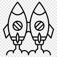 spacecraft, rocket, shuttle, space shuttle icon svg