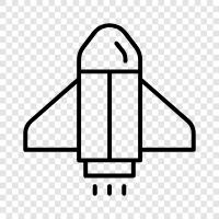 Raumsonde, Shuttle, Space, Shuttlecock symbol