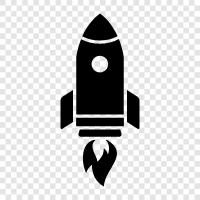 spacecraft, space, rocket, spaceship icon svg