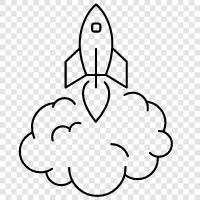 spacecraft, space shuttle, moon landing, space shuttle Discovery icon svg