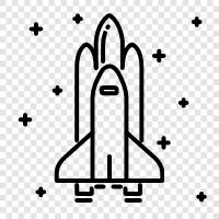 spacecraft, rocket, rocketry, space exploration icon svg