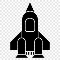 spacecraft, rocket, space shuttle, astronomy icon svg