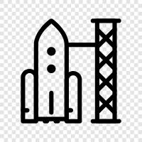 spacecraft, space, astronomy, space shuttle icon svg