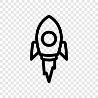 spacecraft, space, launch, journey icon svg