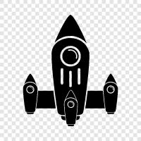 spacecraft, space, astronomy, launch icon svg