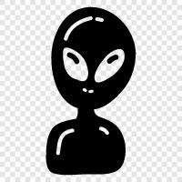 spacecraft, space, extraterrestrial, ETs icon svg