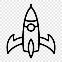 spaceflight, launch, spacecraft, rocket engine icon svg