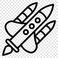 spaceship, space shuttle, rocket, launch icon svg