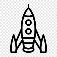 spaceship, rocket, spacecraft, launch icon svg