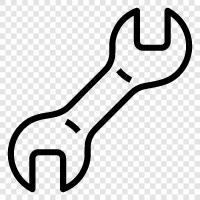 Spanner, Ratchet, Wrench, Open Ended ikon svg