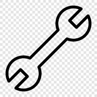 spanner wrench, wrench, car spanner, bike spanner icon svg