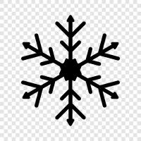 funkelnd, Schnee, Flocken, weiß symbol