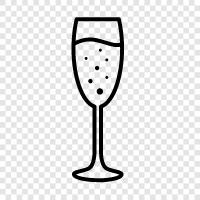 sparkling wine, sparkling grape juice, sparkling water, bubbly icon svg