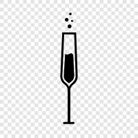 sparkling wine, sparkling grape juice, Prosecco, Champagne icon svg