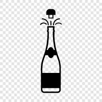 sparkling wine, sparkling grape juice, sparkling water, sparkling beverage icon svg