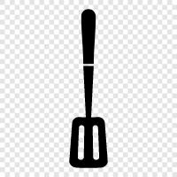 spatula, frying pan, kitchen utensil, cooking utensil icon svg