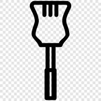 spatula, kitchen, cooking, flipping icon svg