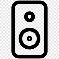 speaker, amplifier, sound, music icon svg