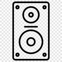 speaker system, sound, music, sound system icon svg