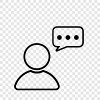 speaking, voice, person s voice, speech icon svg