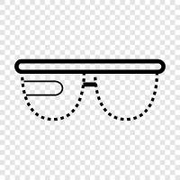 spectacles, eyeglasses, prescription glasses, bifocals icon svg