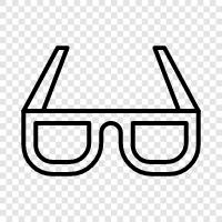 spectacles, contact lenses, corrective lenses, Glasses icon svg