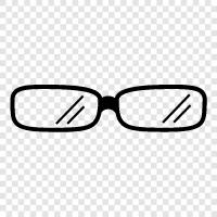 spectacles, eyeglasses, corrective lenses, sunglasses icon svg