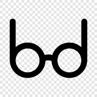 spectacles, eyeglasses, corrective lenses, Glasses icon svg