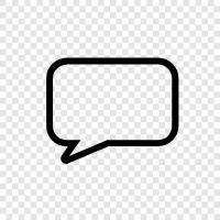 Speech, Bubble, Stimme, Animation symbol