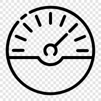 speedometer, mph, km/h, car speedometer icon svg