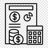 spending, expenses, financial, savings icon svg