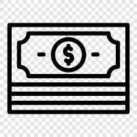 spending, savings, debt, money icon svg