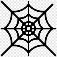 Spinne, Web, Zäune, Trap symbol