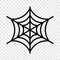 Spinnen, Netze, Arachnophobie, Angst symbol