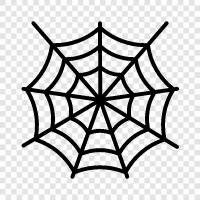 Spinne, Web, Seide, Faden symbol