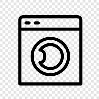 spin cycle, agitator, water, detergent icon svg