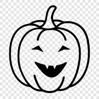 spooky, Halloween, fall, decorations icon svg