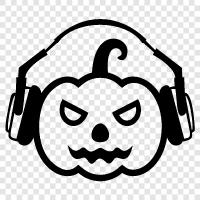 spooky music, halloween songs, scary songs, scariest icon svg